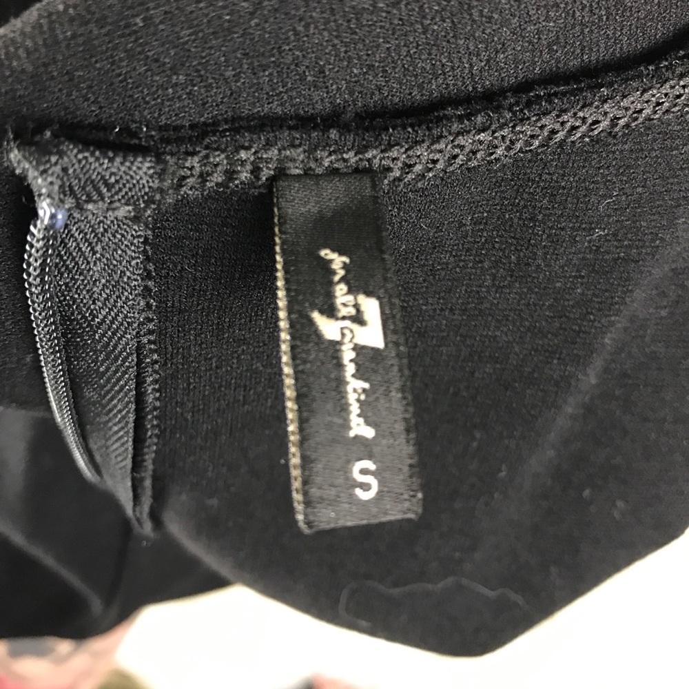 7 for all mankind black leather cut out dress - Picture 6 of 6